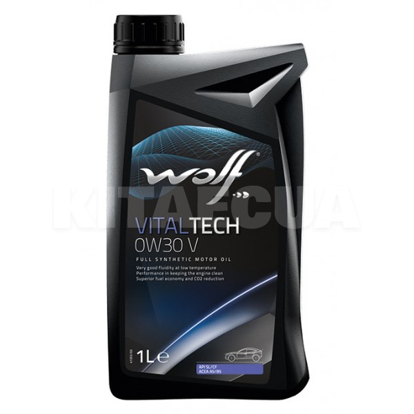 Масло моторное синтетическое 1л 0W-30 Vitaltech V WOLF (8324062)