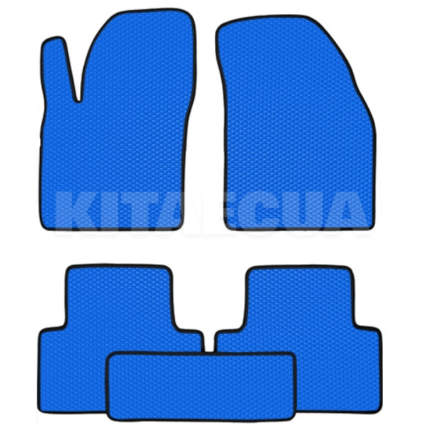 EVA коврики в салон Volkswagen ID4 (2020-н.в) синие BELTEX на VOLKSWAGEN ID.4 CROZZ (49 77-EVA-GR-T6-BL-B)