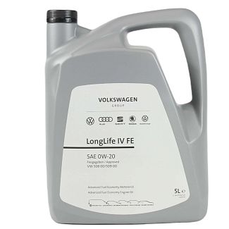 Масло моторное синтетическое 5л 0W-20 Longlife IV FE VAG