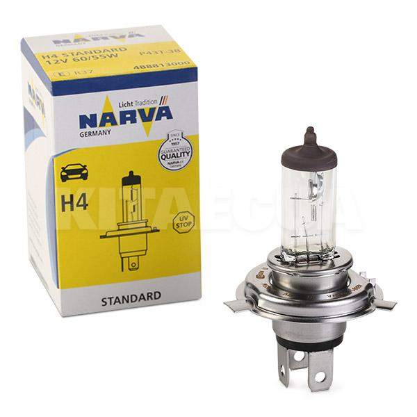 Галогенна лампа H4 60/55W 12V Standart NARVA (P43t 12V 55W)