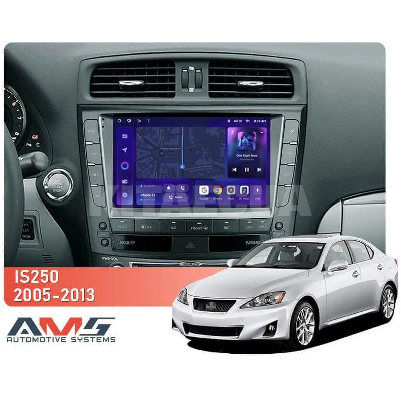 Штатна магнітола MOSS M3 4+32 ГБ 9" Lexus IS250 XE20 (Hm) 2005-2013 (B) AMS (50108) - 2