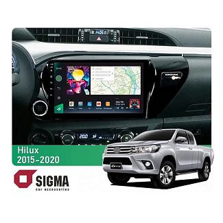Штатна магнітола PRO 10464 4+64 Gb 10 Toyota Hilux Pick Up AN120 2015-2020 SIGMA4car