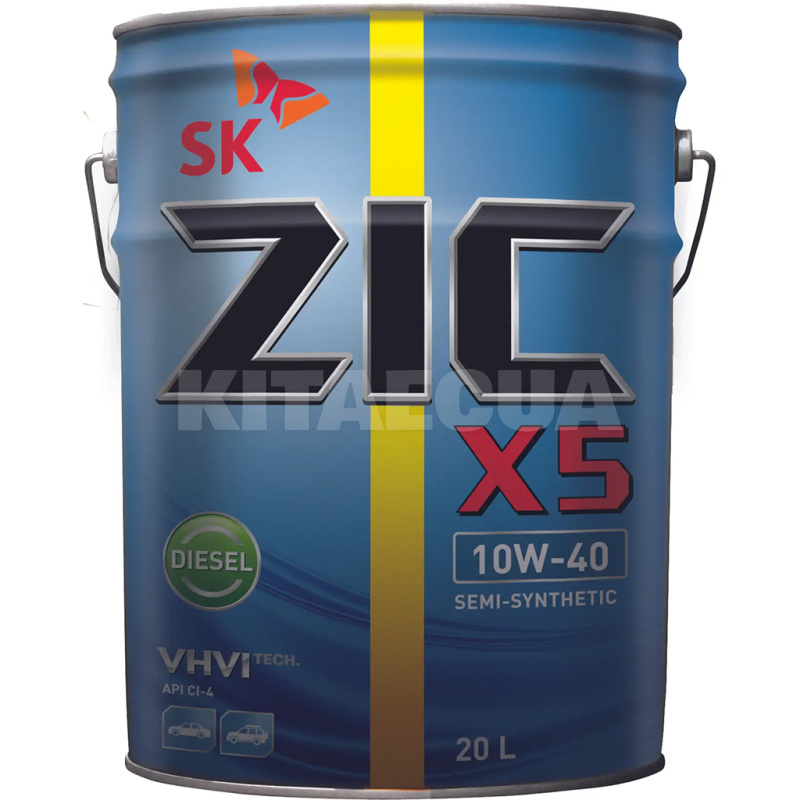 Масло моторне Напівсинтетичне 20л 10W-40 X5 Diesel ZIC (192660)