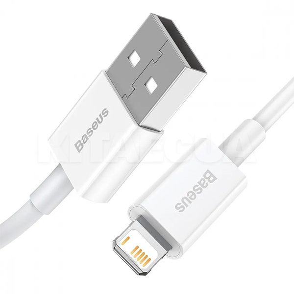 Кабель USB Lightning 2.4A Superior Series 2м білий BASEUS (CALYS-C02) - 2