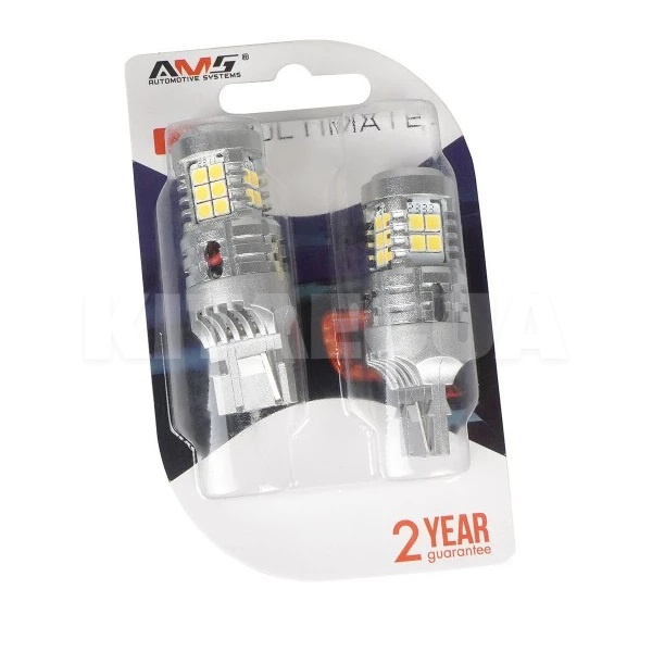 Светодиодная лампа U24 12V W21W 5500K (компл.) AMS (41301) - 5