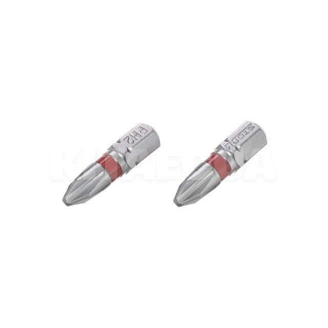 Комплект біт PH2 1/4" 25мм S2 2шт. Intertool (VT-0218)