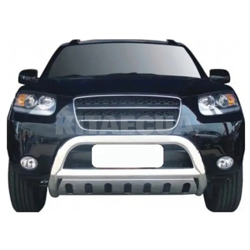 Кенгурятник Winbo Hyundai Santa Fe 2 2006-2012 нержавеющая сталь Libao (bkt-a130309) - 4