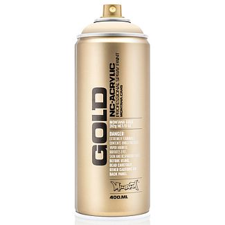 Краска декоративная акриловая 400мл 2000 бело-оранжевая полуматовая Gold MONTANA