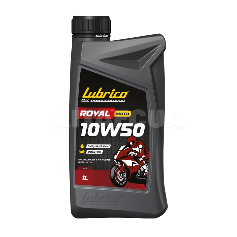 Масло моторное синтетическое 1л 10W-50 ROYAL MOTO LUBRICO (L-1043-10100010)