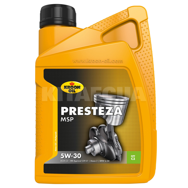 Масло моторное синтетическое 1л 5W-30 Presteza MSP KROON OIL (33228)