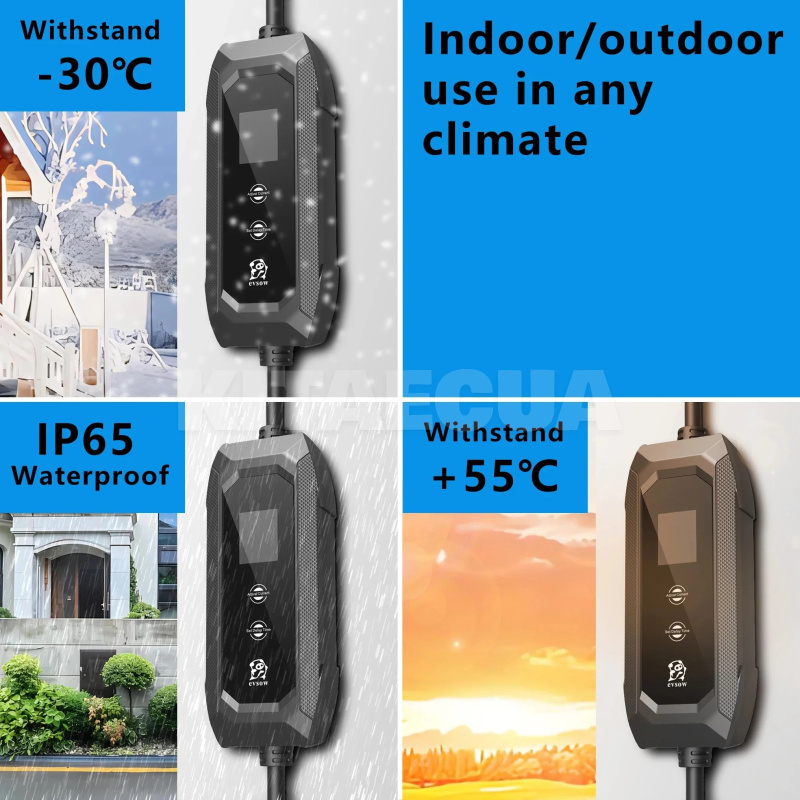 Зарядка для електромобіля Type 1 3.7 кВт 16A 1-фаза EVSOW на Подбор по авто Mercedes (EV3.5-16-1PH-TP1-NW) - 6