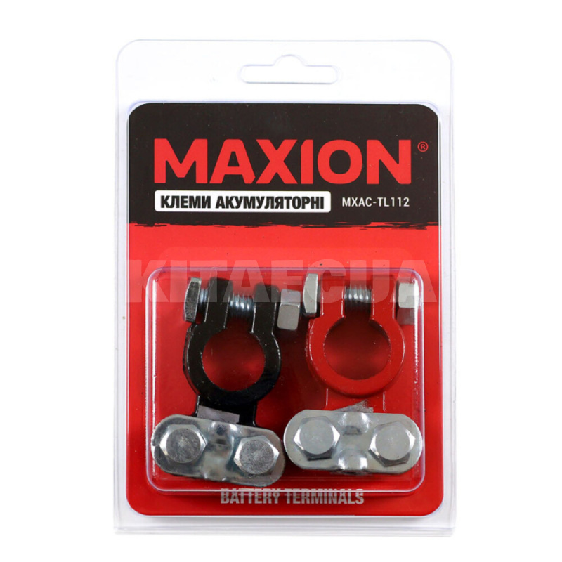 Клеммы аккумуляторные ремонтные свинцовые Т-образные пара MAXION (MXAC-TL112)