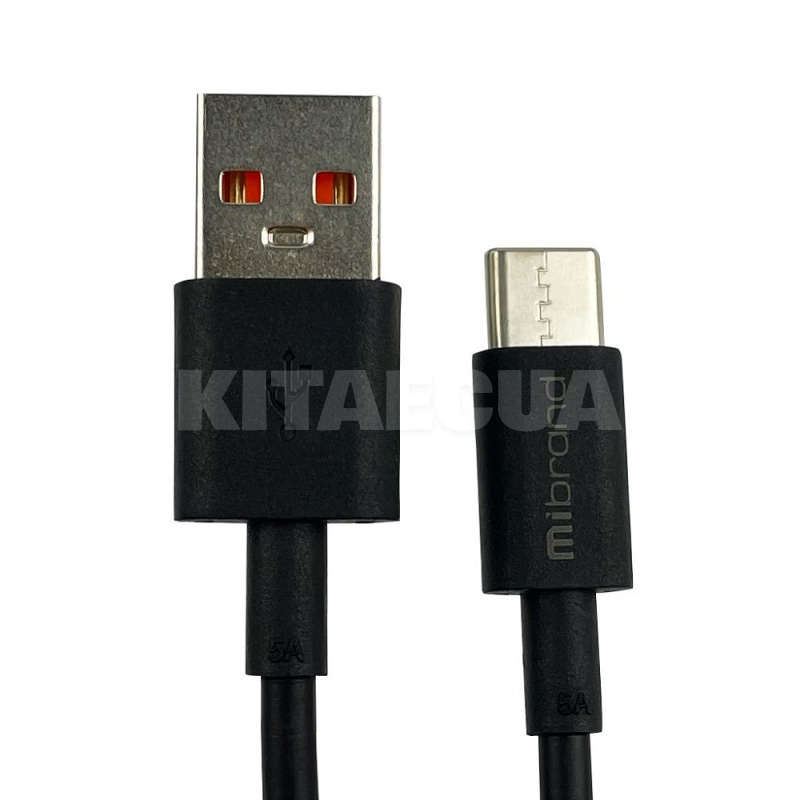 Кабель USB - Type-C 5A MI-12 1м черный Mibrand (MIDC/12TB)