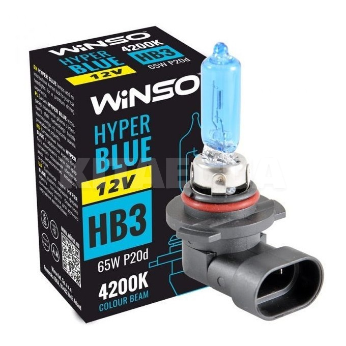 Галогенна лампа HB3 65W 12V HYPER Blue Winso (712510)