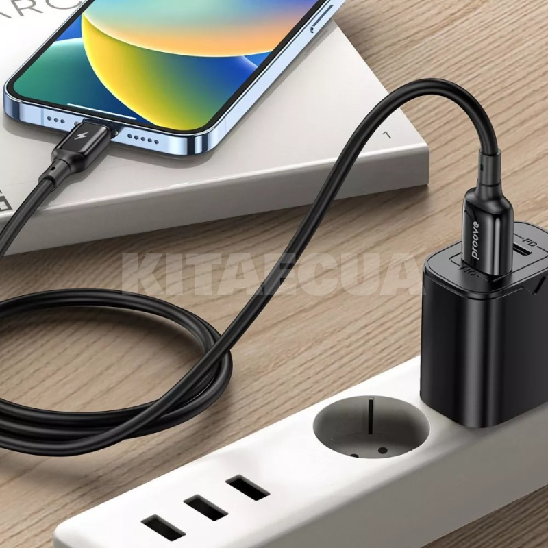 кабель USB Type-C 2.4A 1м Flex Metal чорний PROOVE (505030001) - 2