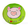Подушка в машину декоративна "I love my piggy" зелена Tigres (ПД-0253)