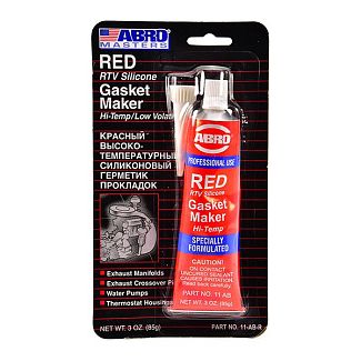 Герметик автомобильный формирователь прокладок 85г Red Gasket Maker Hi-Temp (China) красный ABRO