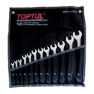 Набір ключів комбінованих 12 предметів 6-22 мм Hi-Performance TOPTUL