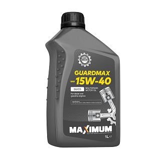 Масло моторне мінеральне 1л 15W-40 GUARDMAX SG/CD MAXIMUM