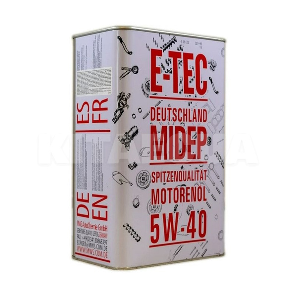 Масло моторное синтетическое 4л 5w-40 evo E-TEC (5338-E-TEC) - 2