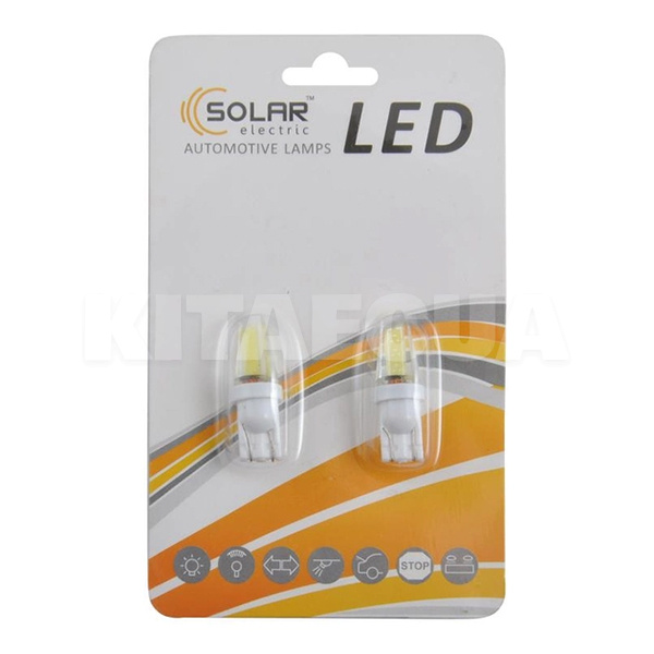 LED лампа для авто W2.1x9.5d 1.5W 12-24V (комплект) Solar (LC346_B2)