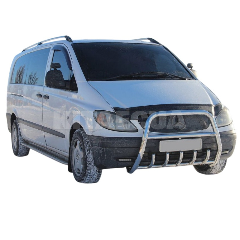 Кенгурятник XL-WT025 Mercedes Vito W639 2004-2014 нержавеющая сталь CAN (dd29390) - 2
