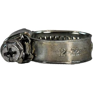 Хомут черв'ячний оцинкований W1 12-22мм 9мм CARLIFE