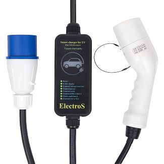 Зарядка для электромобиля GB/T AC 7.4 кВт 32A1-фаза WI-FI ElectroS