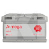 Акумулятор автомобільний 95Ач 850А "+" праворуч A-Mega (6СТ-95-А3-AGM-(EU)-()