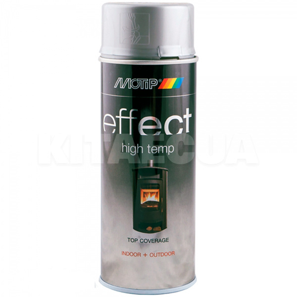 Краска серебристая 400мл высокотемпературная Deco Effect MOTIP (302402-Motip)