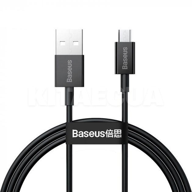 Кабель USB microUSB 2А 1м чорний BASEUS (CAMYS-01)