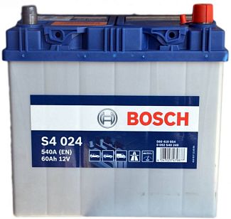Акумулятор автомобільний 60Ач 540А "+" праворуч BOSCH