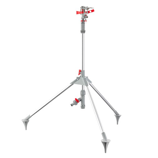 Дощувач пульсуючий з повною/частковою зоною поливу на тринозі Intertool