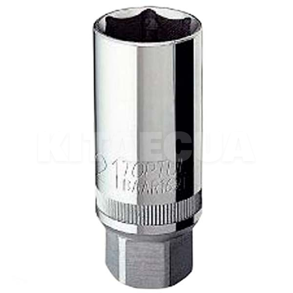 Головка торцевая свечная 6-гранная магнитная 14 мм 1/2" 77 мм TOPTUL (BAAT1614)