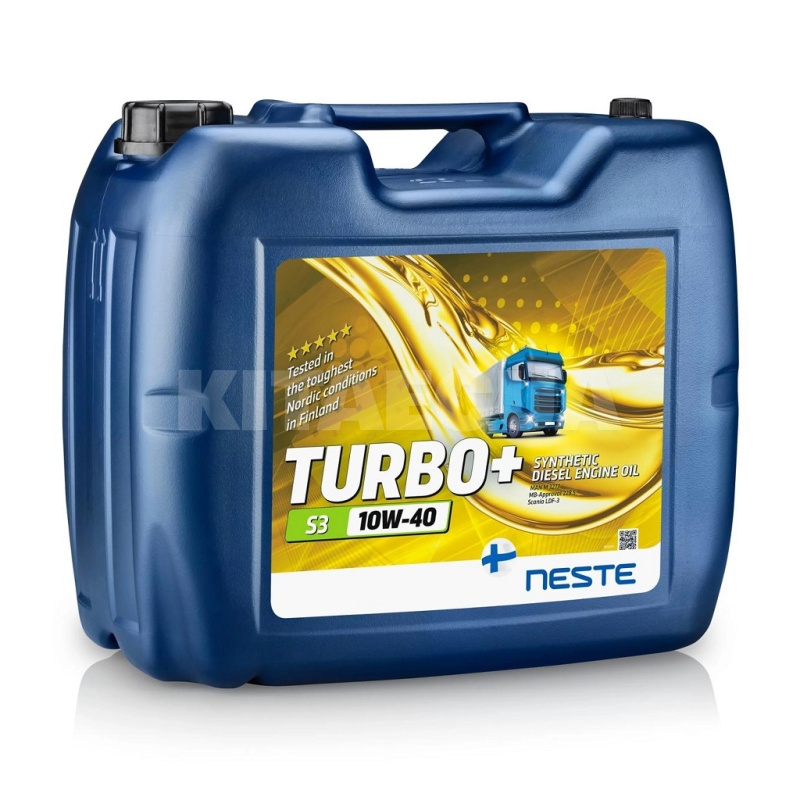 Масло моторне синтетичне 20л 10W-40 Turbo+ S3 NESTE (187520)