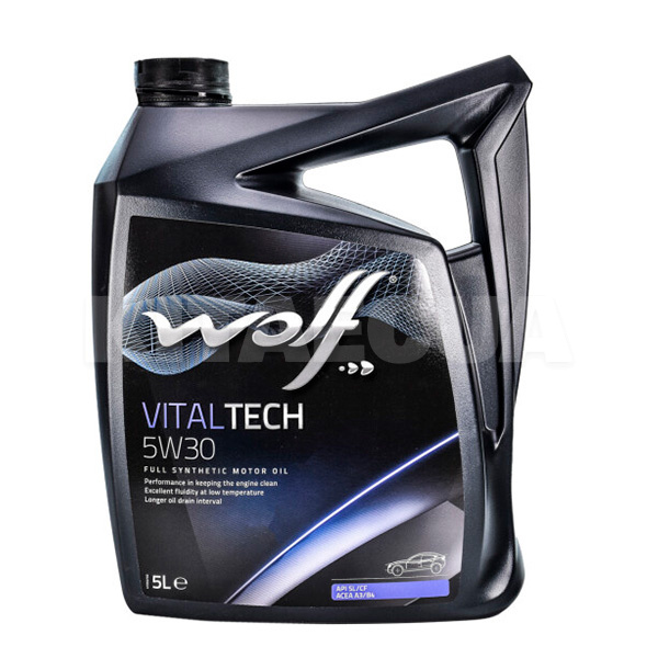 Масло моторное синтетическое 5л 5W-30 Vitaltech WOLF (8300011)