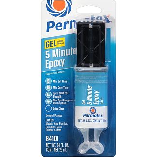 Клей двокомпонентний епоксидний 5 Minute General Purpose Epoxy 60-020 25 мл (Уцінка) Permatex