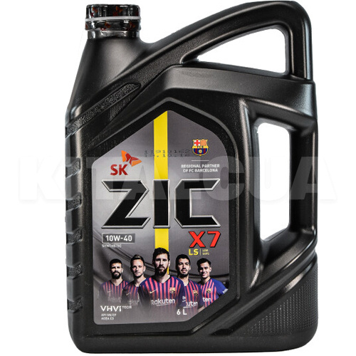 Масло моторное синтетическое 6л 10W-40 X7 LS ZIC (172620-ZIC)