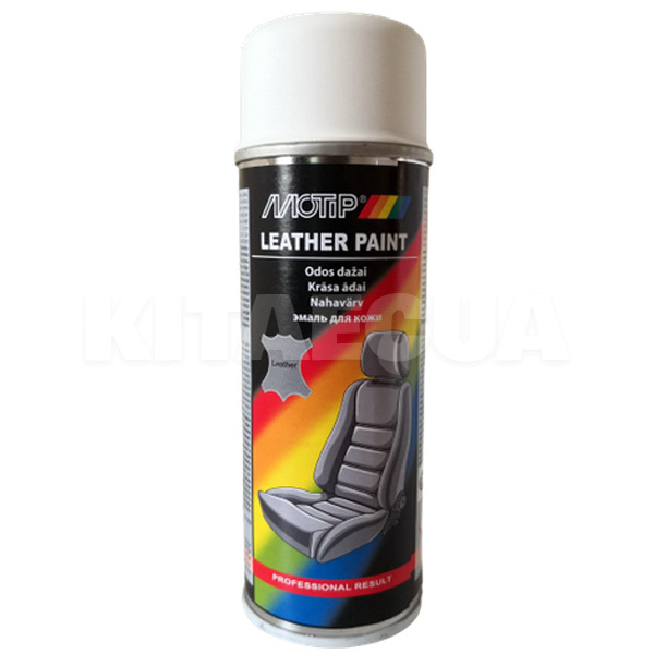 Краска-эмаль для покраски кожи матовая 200мл белая MOTIP (04235BS-MOTIP)