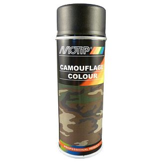 Краска 400мл "камуфляжная" желто-оливковая MOTIP