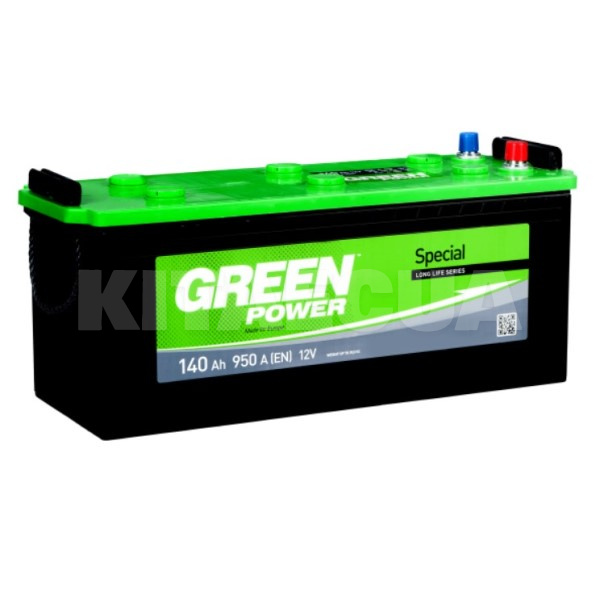 Акумулятор автомобільний 140Ач 950А "+" зліва Green Power (22365)