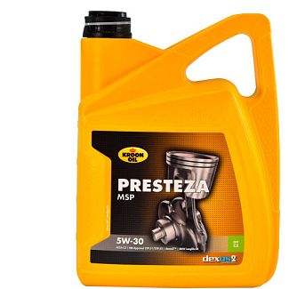 Масло моторное синтетическое 5л 5W-30 Presteza MSP KROON OIL