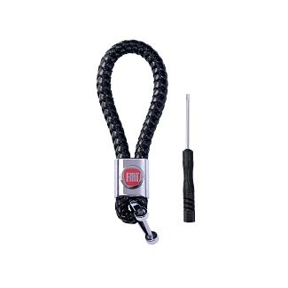 Брелок для ключей плетеный Fiat 