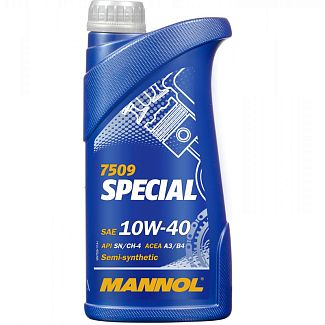 Масло моторное полусинтетическое 1л 10W-40 Special Mannol