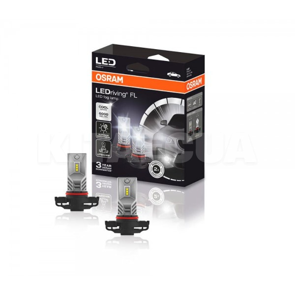 LED лампа для авто LEDriving FL PSX24W 8.2W 6000K (комплект) Osram (2604CW)