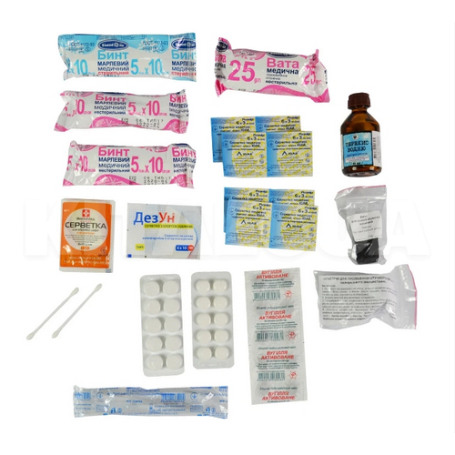 Аптечка медична універсальна Пластиковий футляр POPUTCHIK (02-022-П) - 3