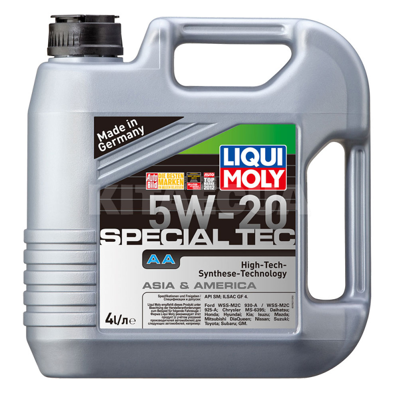 Масло моторне синтетичне 4л 5W-20 SPECIAL TEC АA LIQUI MOLY (7658) - 2