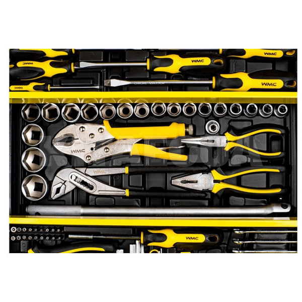 Набор инструментов 1/2" & 1/4" 87 предметов WMC TOOLS (WT-4087C) - 3