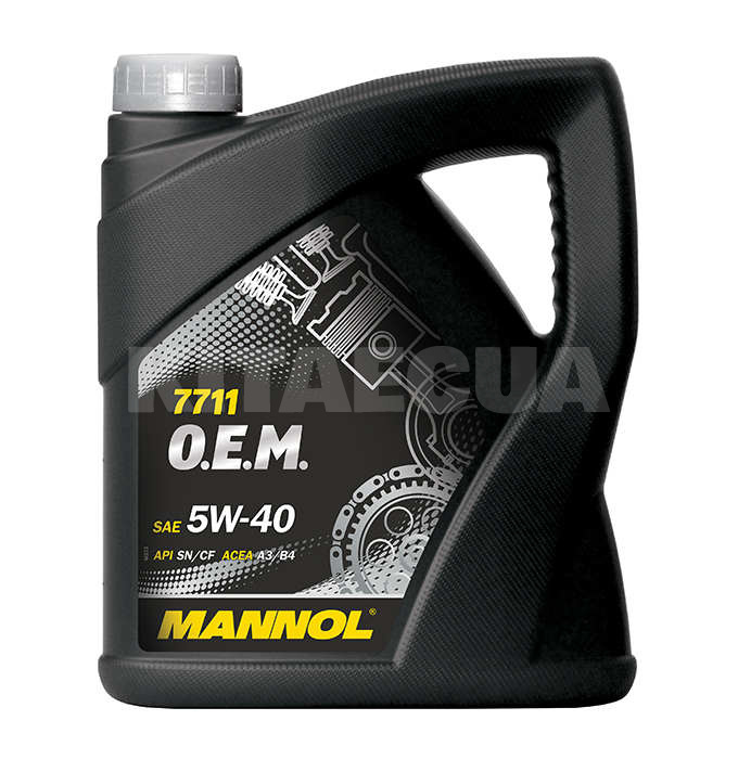 Масло моторное синтетическое 4л 5W-40 O.E.M. for Daewoo/GM Mannol (MN7711-4) - 2