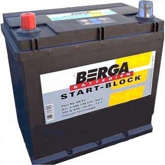 Аккумулятор автомобильный 45Ач 300А "+" слева BERGA